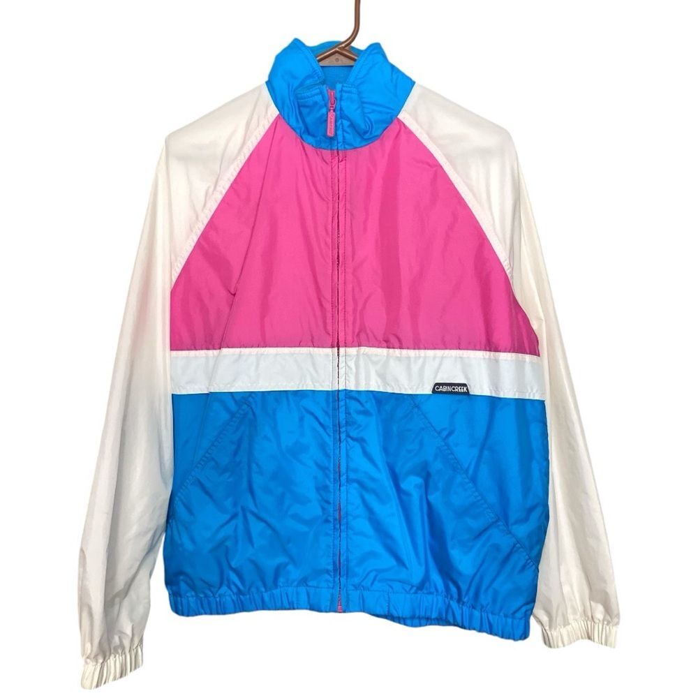 Vintage 80s Cabin Creek windbreaker jacket size M